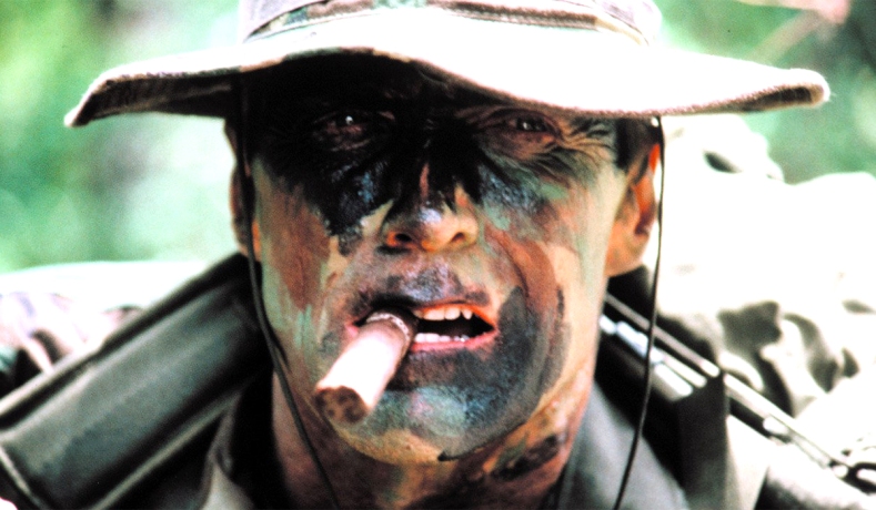 Clint Eastwood as a Marine in Heartbreak Ridge